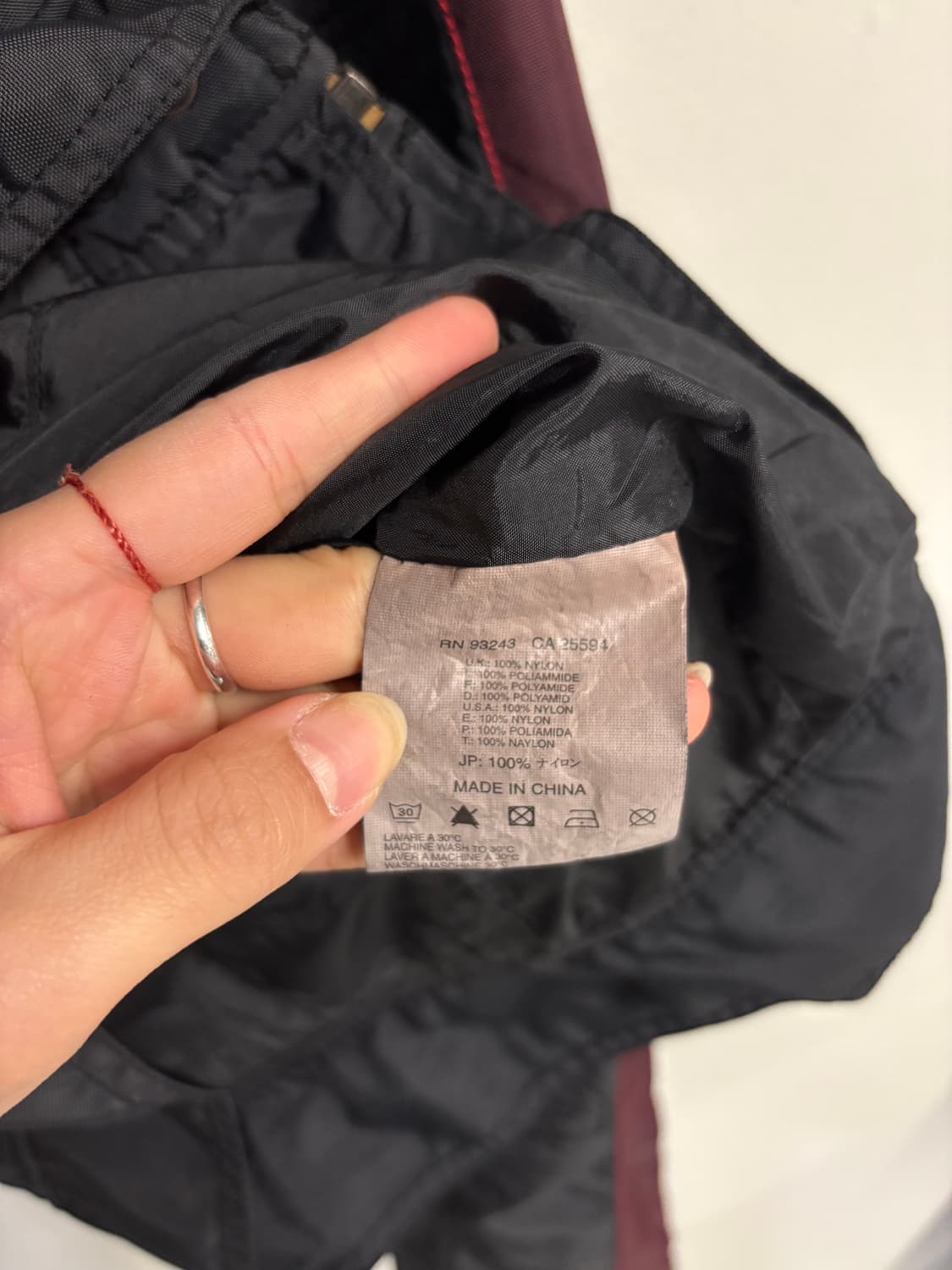 DIESEL biker jacket burgundy  상품이미지8