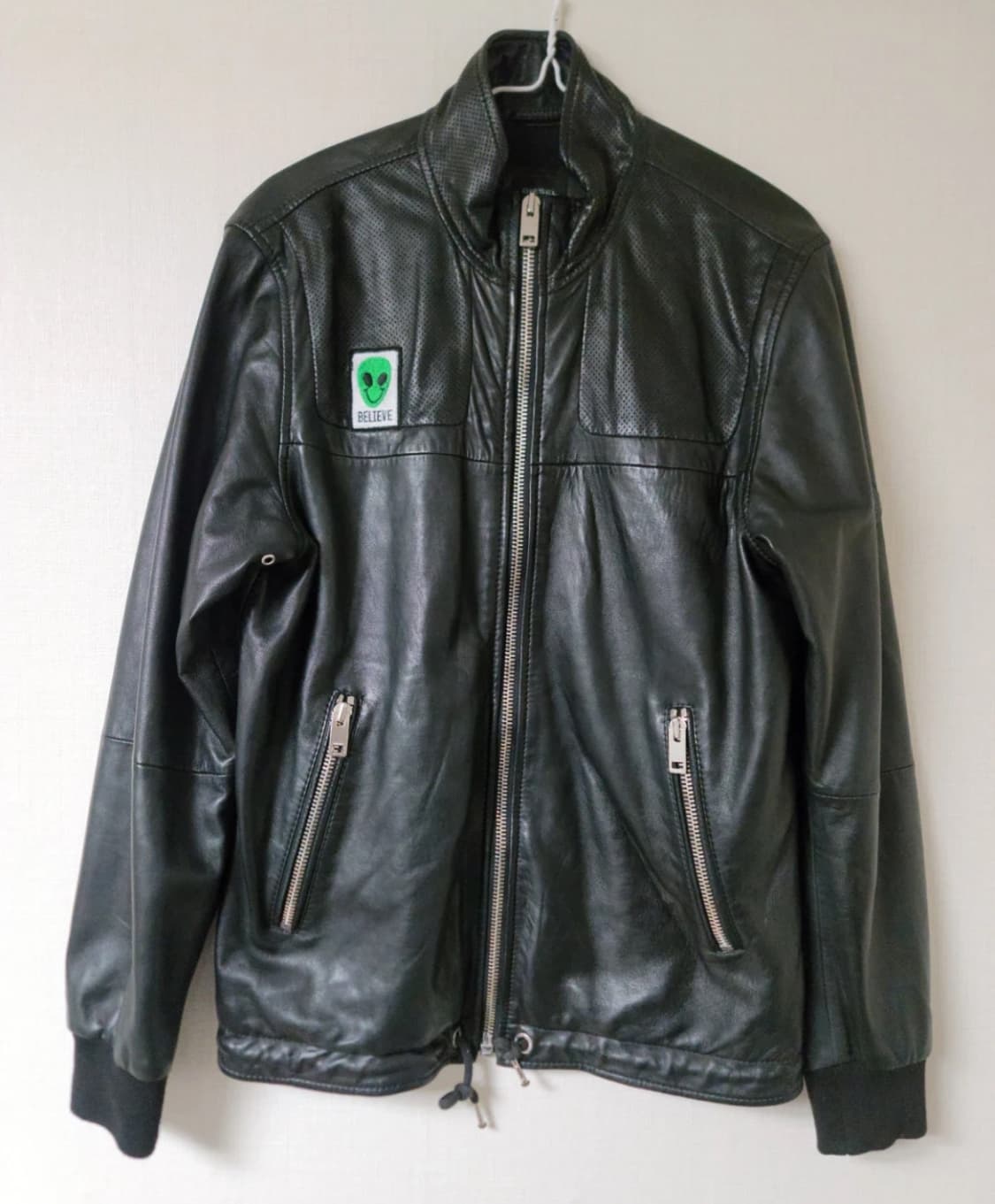 정품)디젤 가죽 자켓 M 상품이미지1