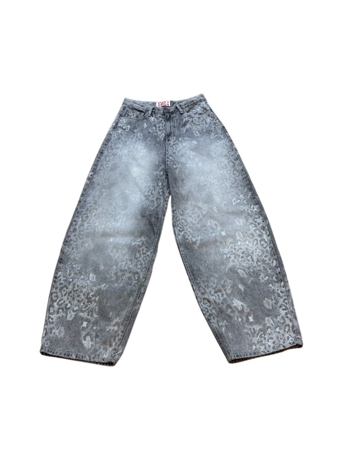 OOTJ 레오파드 그레이 데님 팬츠 상품이미지1