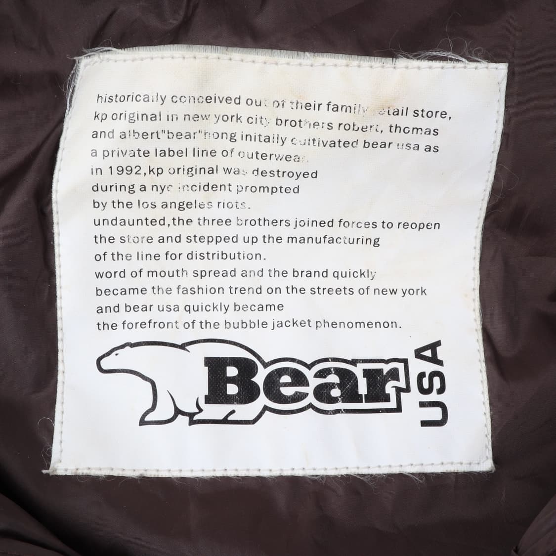 베어 USA 브라운 마운틴 후디드 패딩 상품이미지8