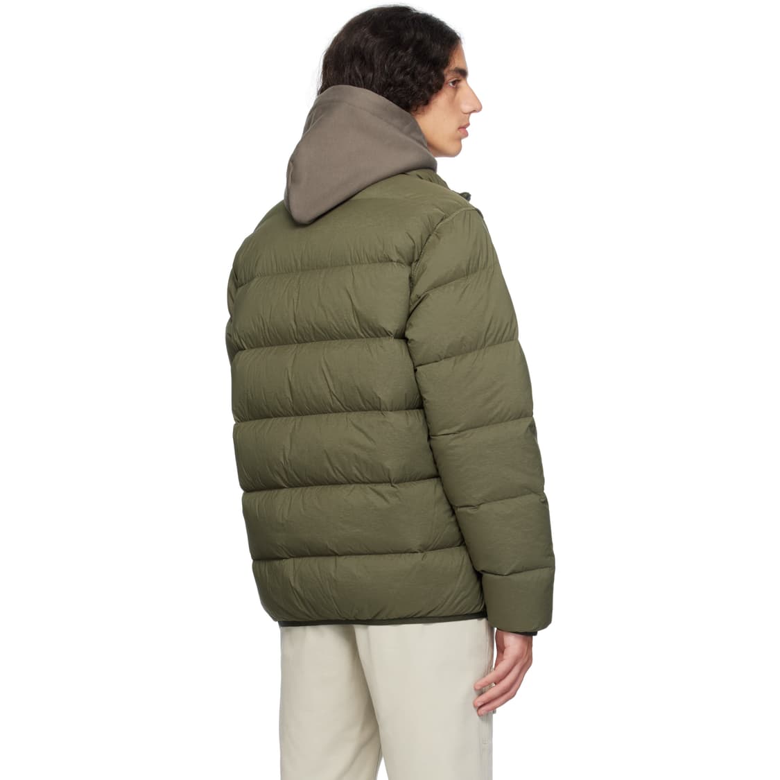 스톤아일랜드 심리스 터널 나일론 다운 카키 상품이미지4