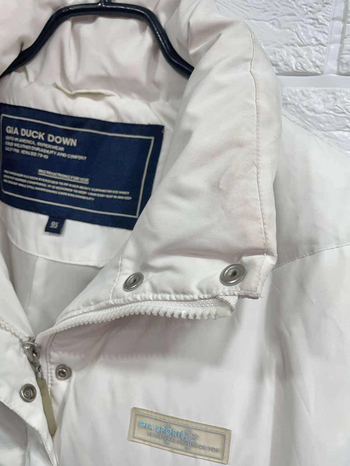 GIA 화이트 오리털롱패딩:) 덕다운롱패딩 여성롱패딩95 상품이미지5