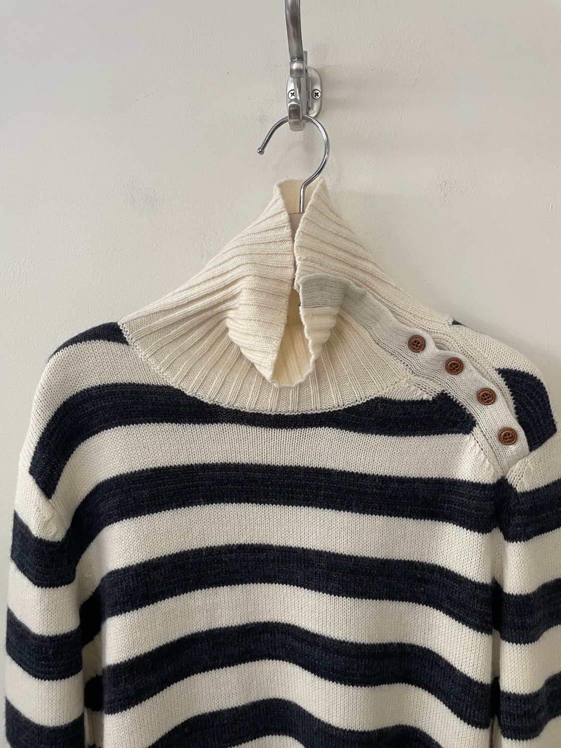 vintage button-up turtleneck knit 상품이미지3