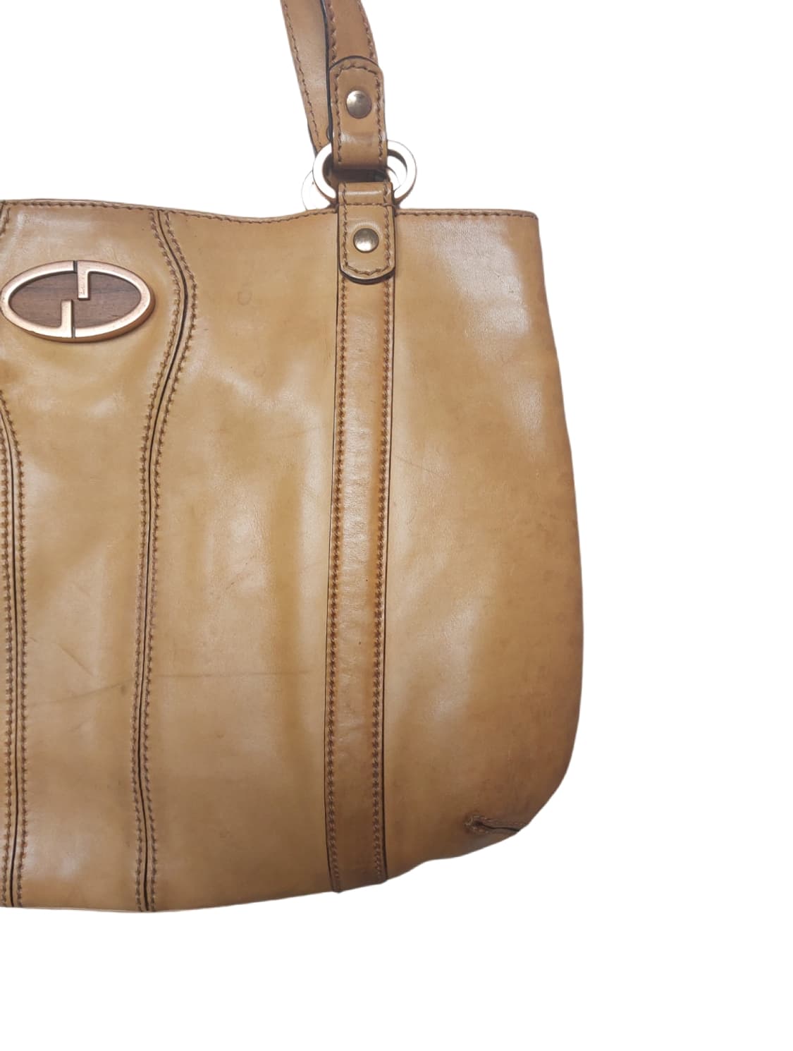 구찌 빈티지 레더 숄더 호보백 (정품) 상품이미지3