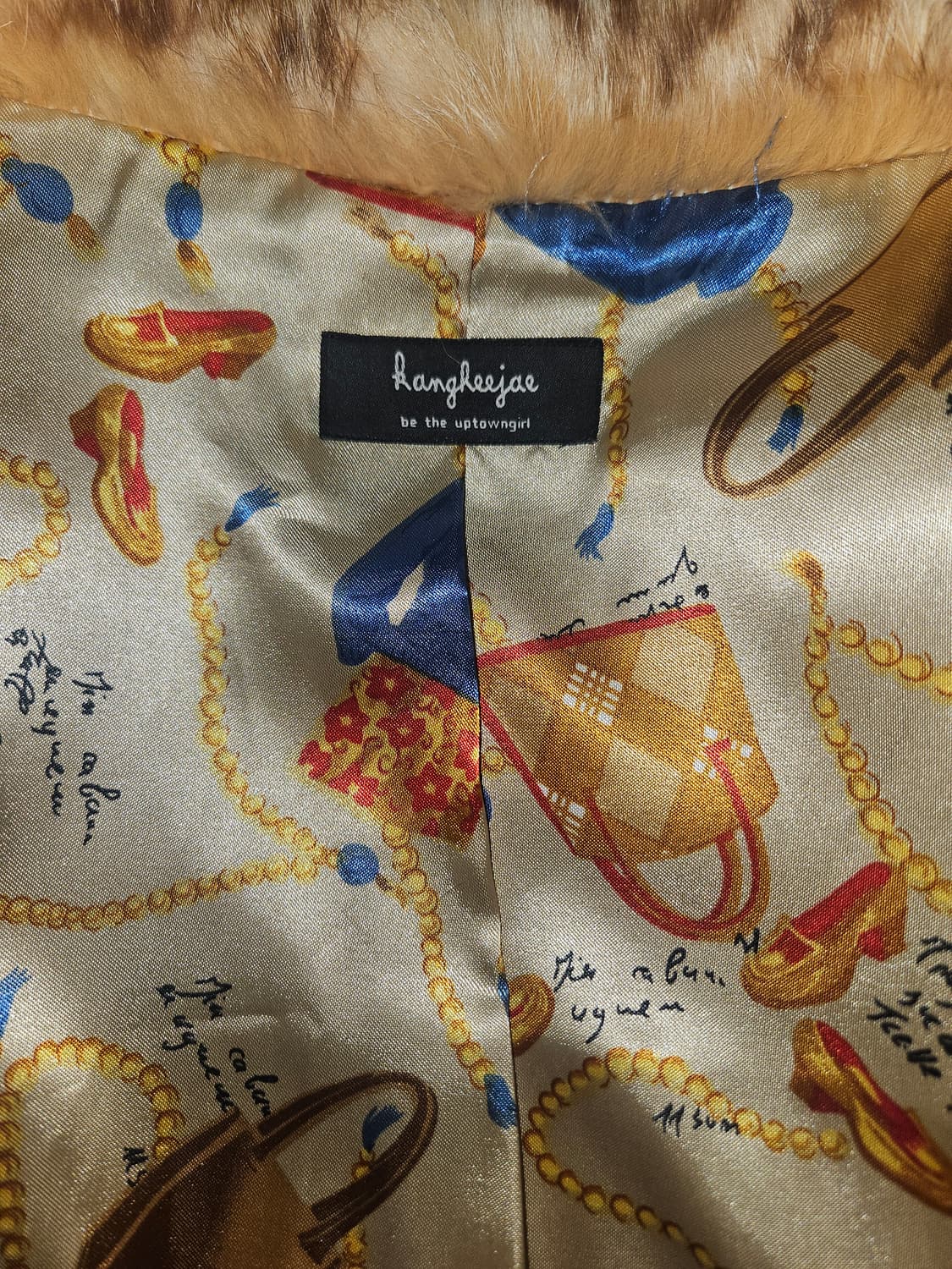 빈티지 래빗퍼 호피 퍼자켓 상품이미지4