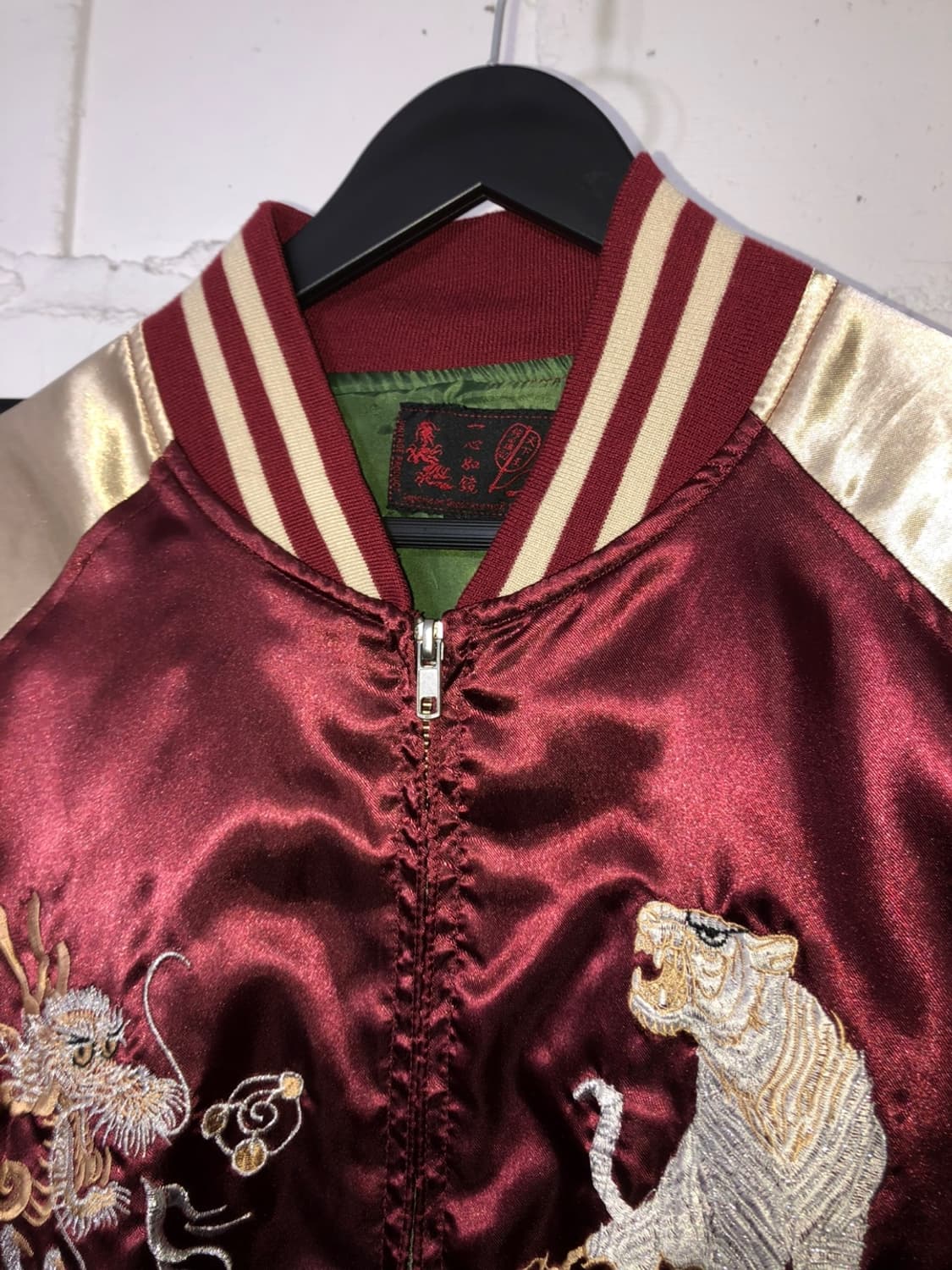 一心如鏡 龍虎相搏 Embroidery Sukajan - L﻿ 상품이미지5