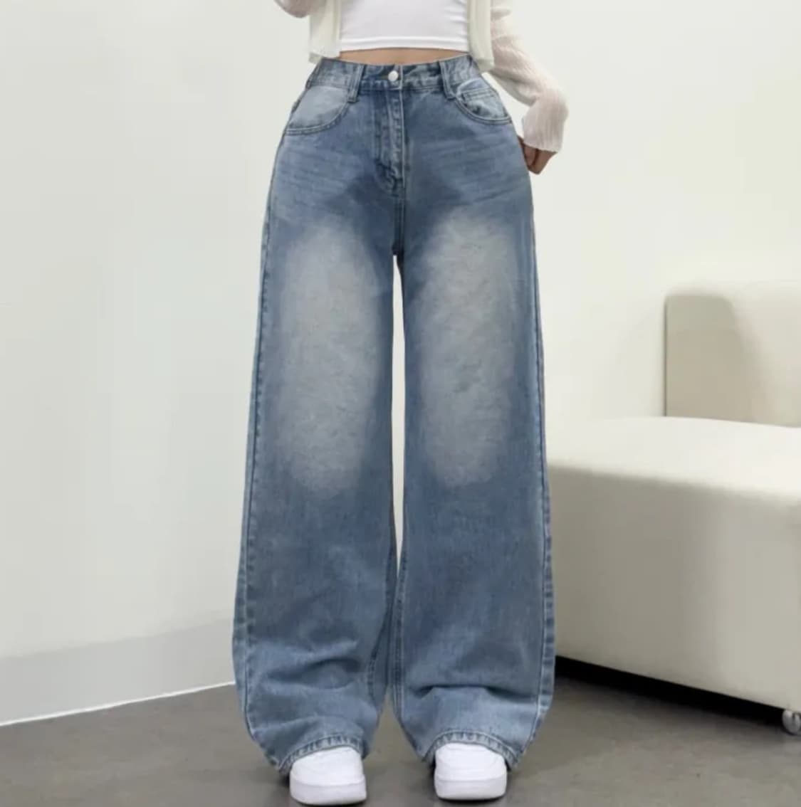 허리밴딩 연청 롱팬츠 상품이미지4