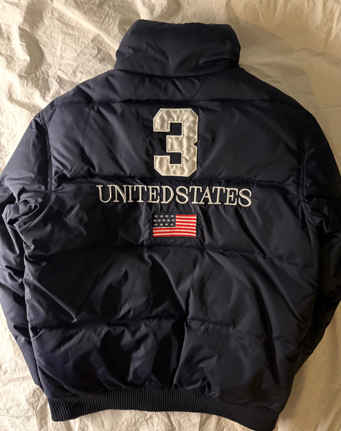 폴로 빅포니 성조기 패딩 다크네이비 상품이미지4