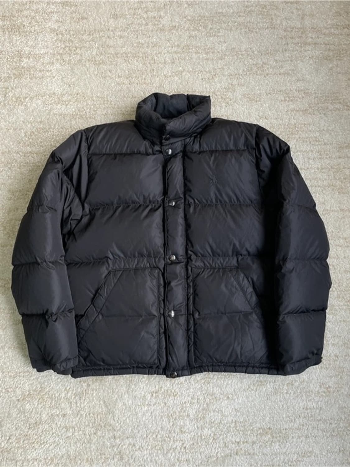 [L] 폴로 랄프로렌 푸퍼 덕다운 패딩 자켓 블랙 포니 상품이미지1