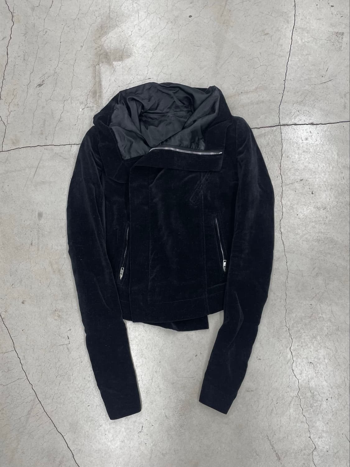 Rick owens FW16 Velvet High-Neck Jacket 상품이미지2