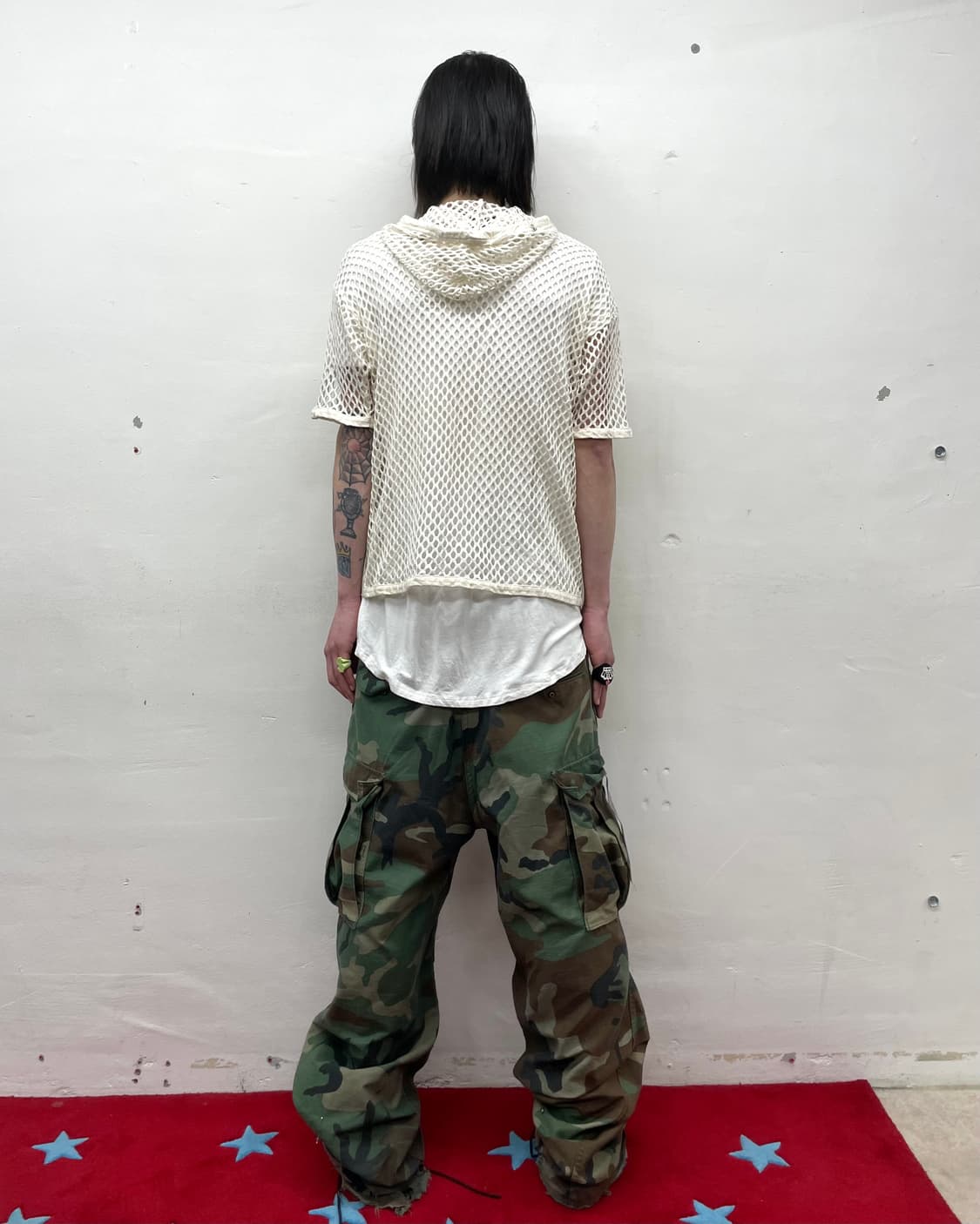 white-net hoodie T-shirt 상품이미지4