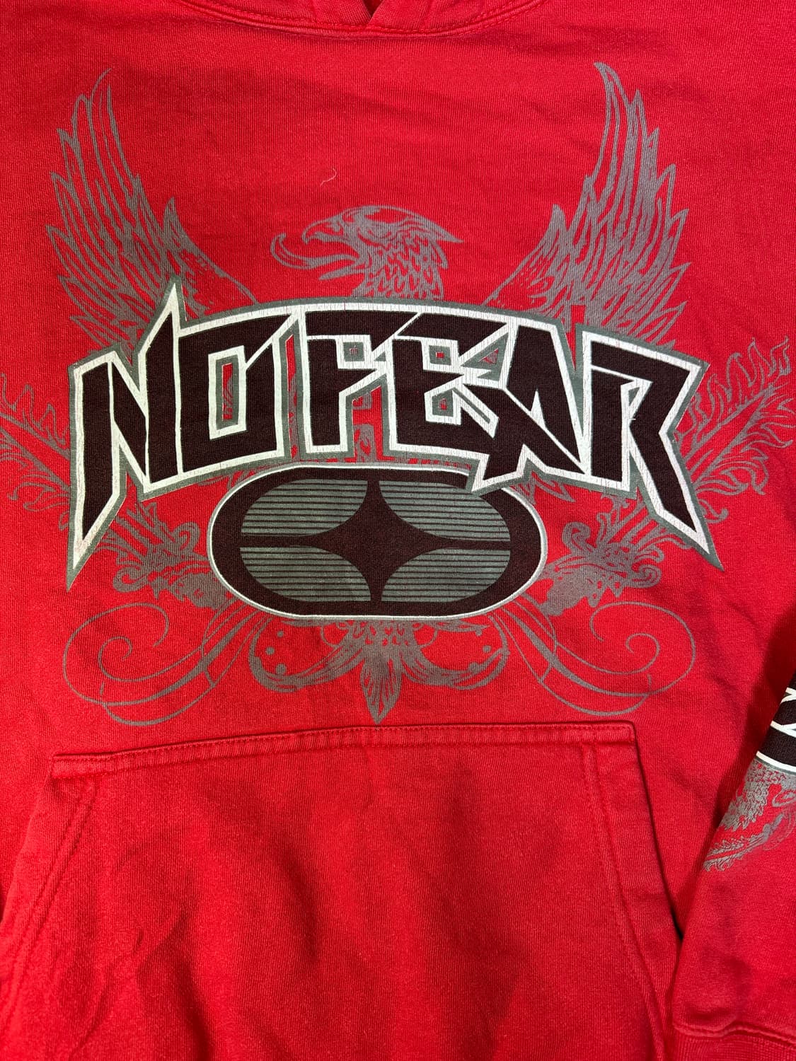 빈티지 00s 노피어 nofear 후드 레드 S 상품이미지2