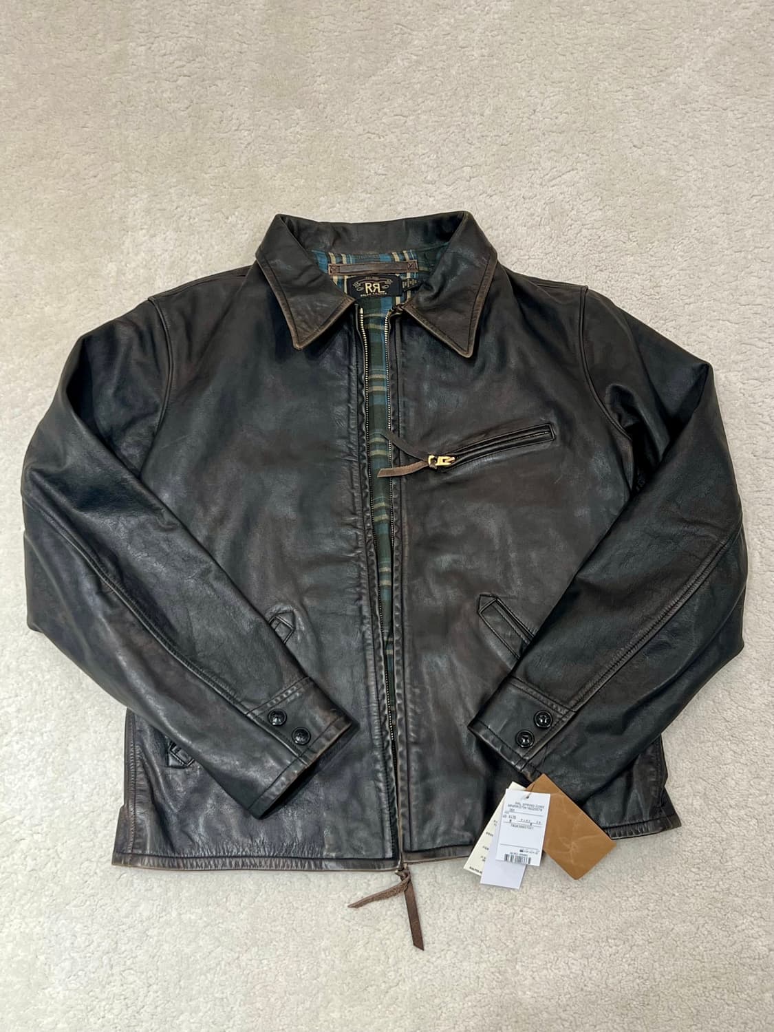 더블알엘 뉴스보이 가죽 자켓 상품이미지1