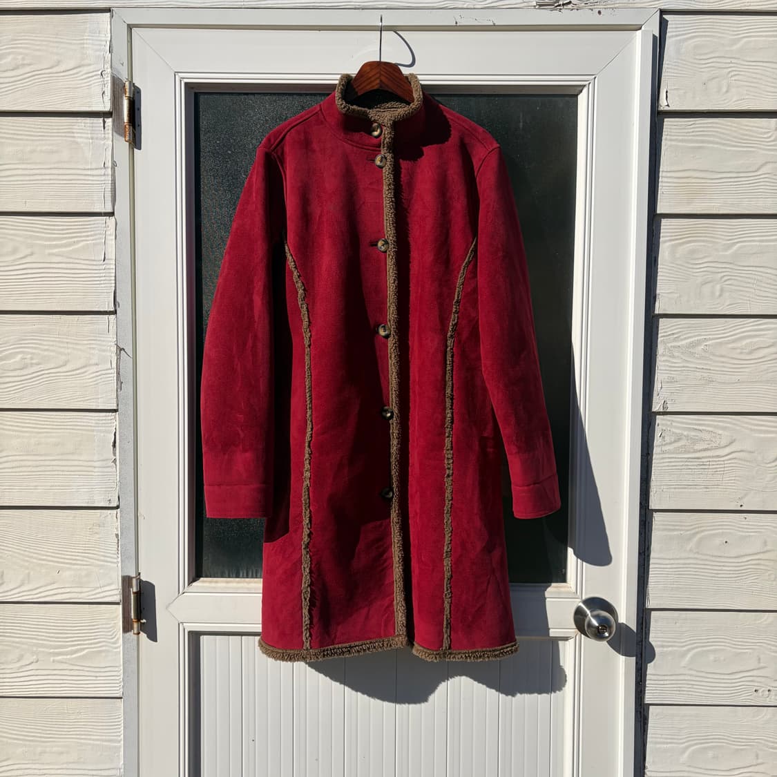 엘엘빈 빈티지 스웨이드 쉐르파 코트 M 상품이미지1