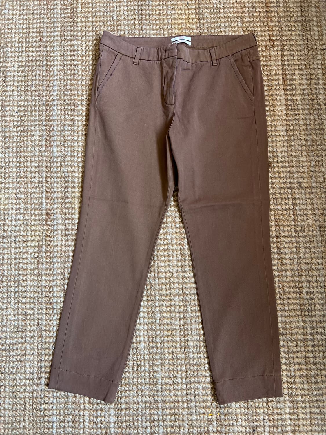 오일릴리 여자 브라운 코튼바지 면바지  상품이미지2