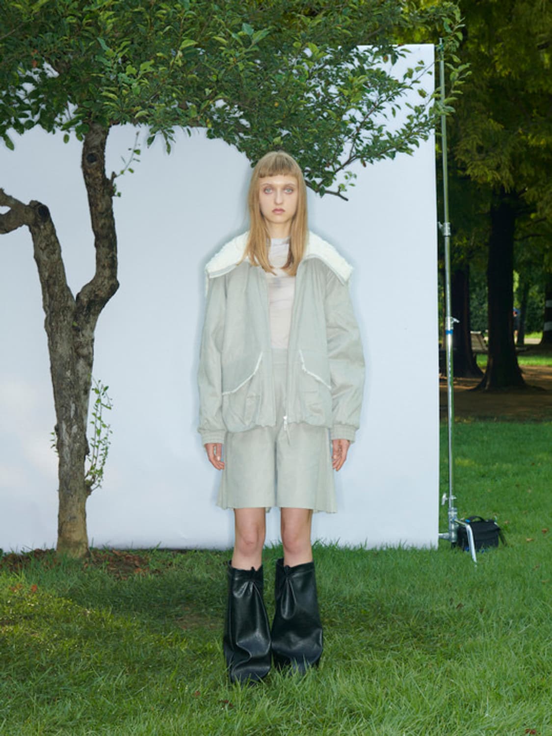 오들리워크샵 후디드 봄버자켓 상품이미지3