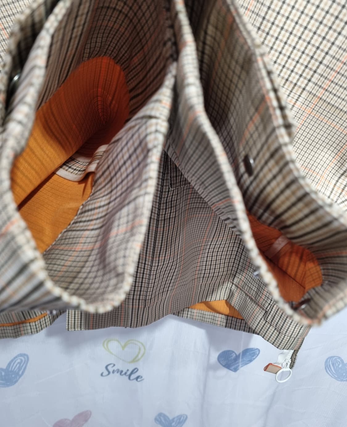 정품) 솔리드옴므 후드 체크 자켓  상품이미지4