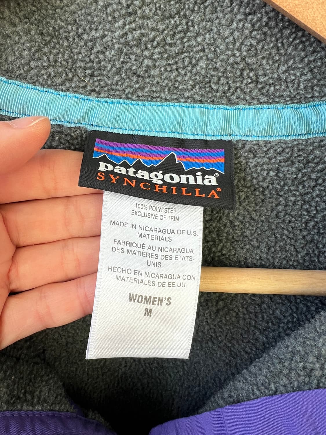 빈티지 파타고니아 신칠라 스냅티 플리스 니켈 퍼플 상품이미지4