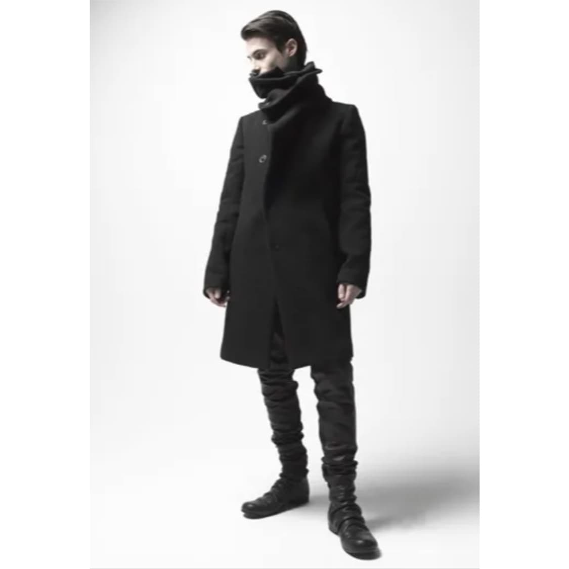 더 비리디안 비대칭 코트 상품이미지4