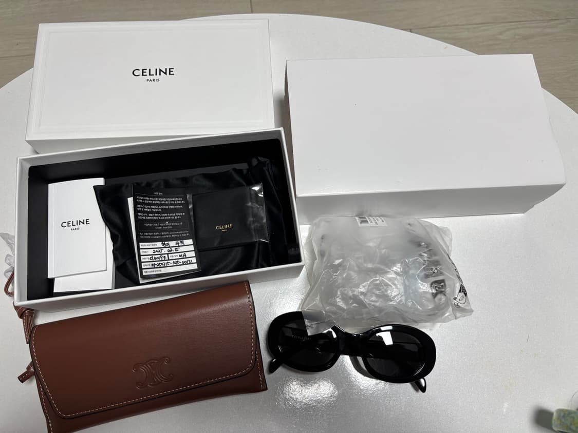 셀린느 트리옹프 선글라스01 블랙 풀박스 상품이미지1