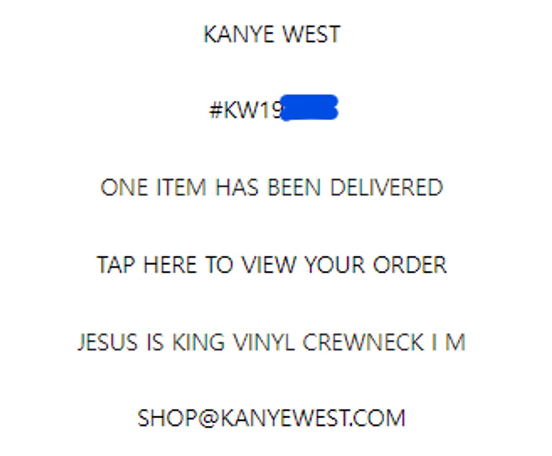 [M] 칸예 머천 맨투맨 JESUS IS KING YE KANYE 상품이미지4