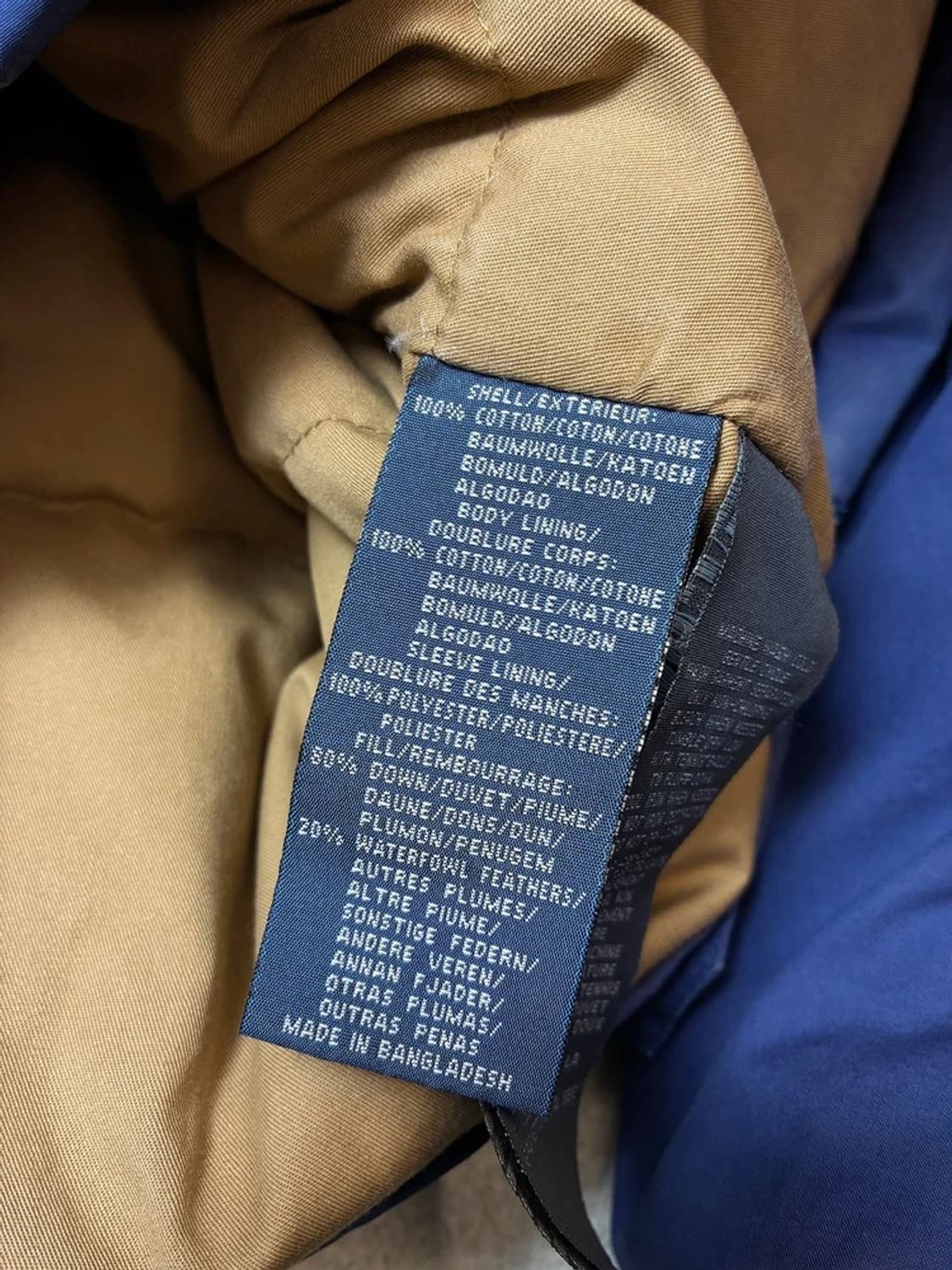 폴로 랄프로렌 90's 코듀로이 카라 덕다운 봄버 자켓 PN8031 상품이미지10