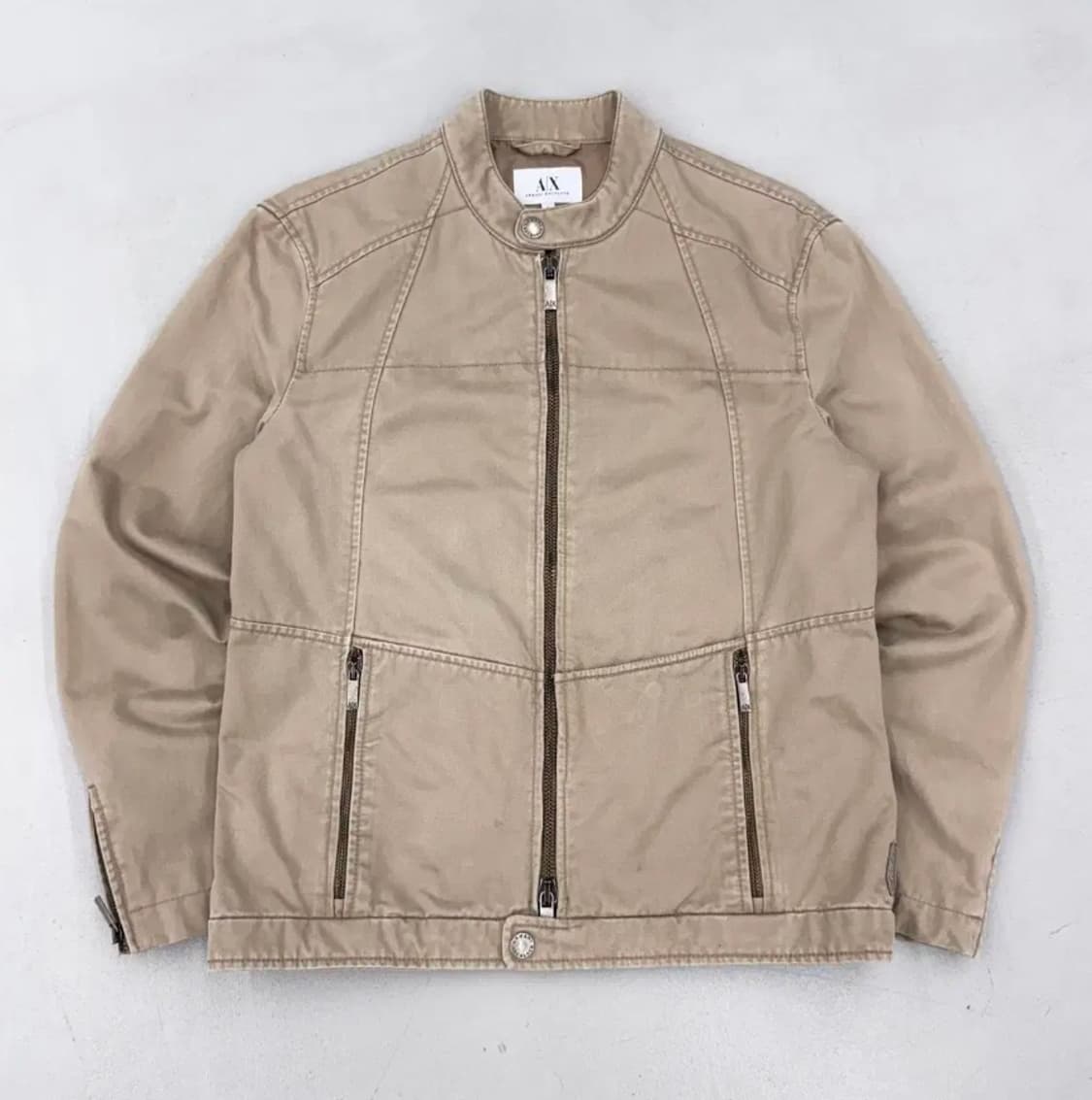 [S] A/X 아르마니 익스체인지 투웨이 절개 바이커 자켓 상품이미지1