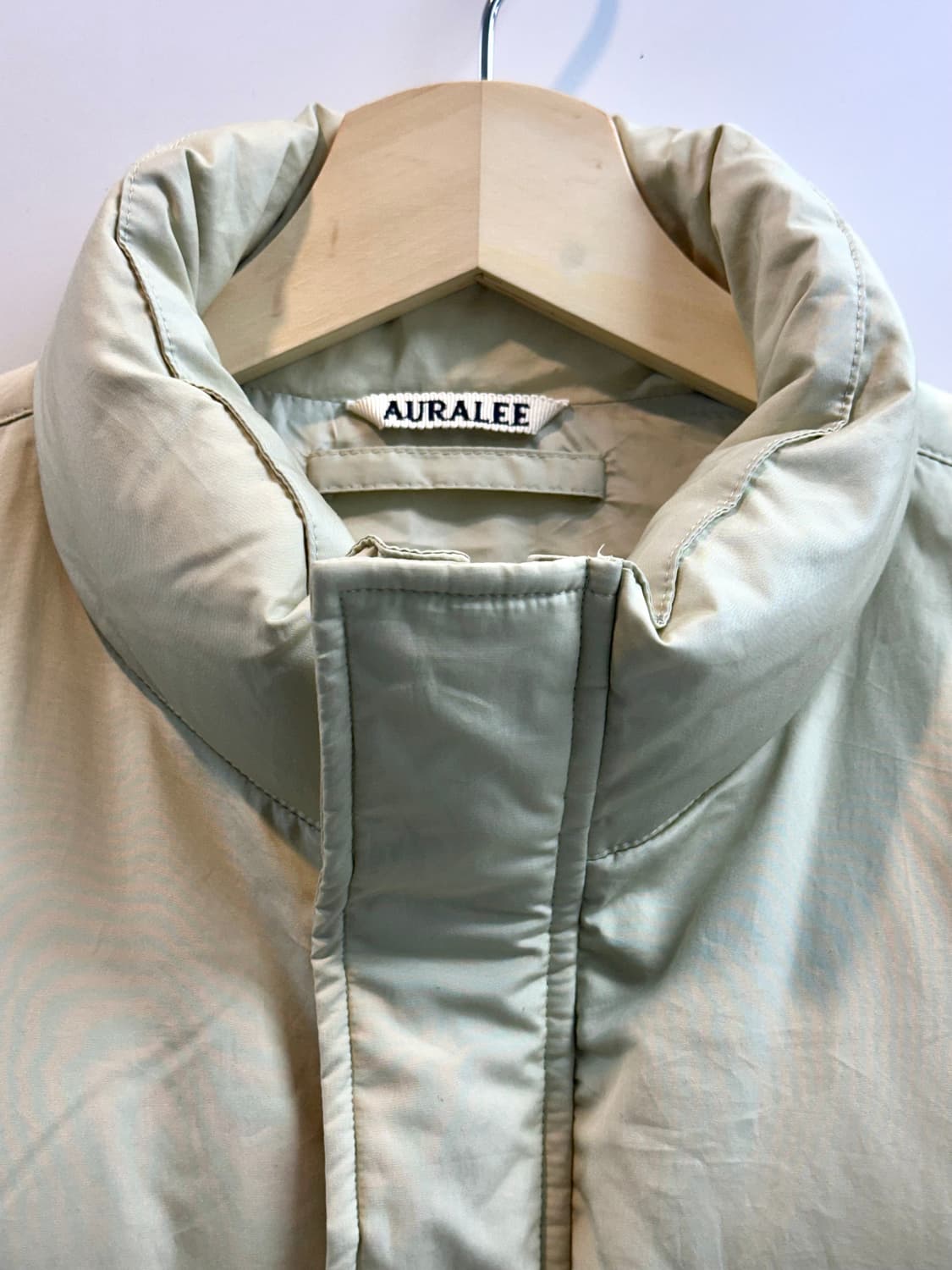 오라리 슈퍼 라이트 다운 베스트 (라이트 카키, L) 상품이미지5