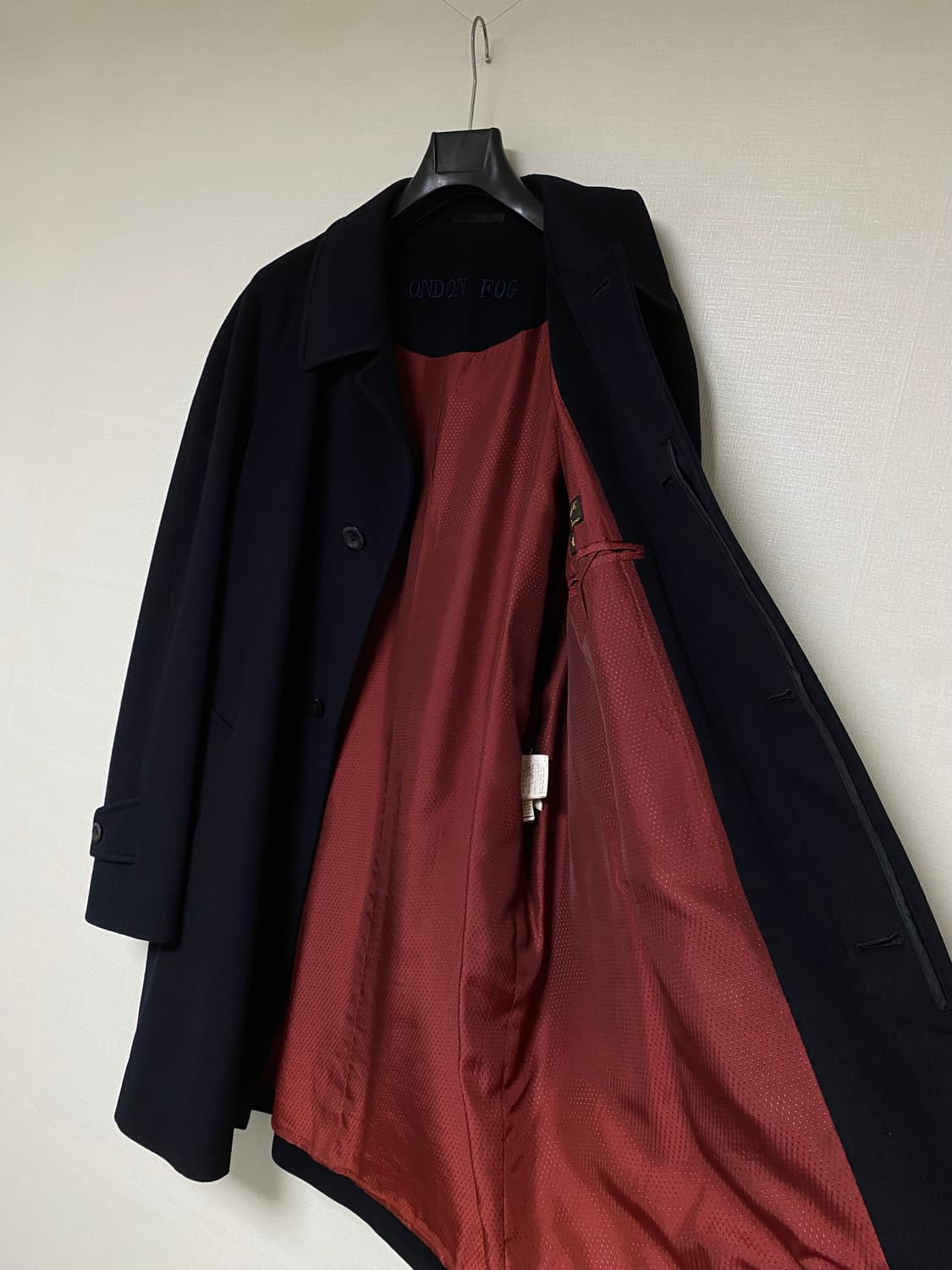 LONDON FOG X LORO PIANA 울캐시미어 발마칸코트 상품이미지3