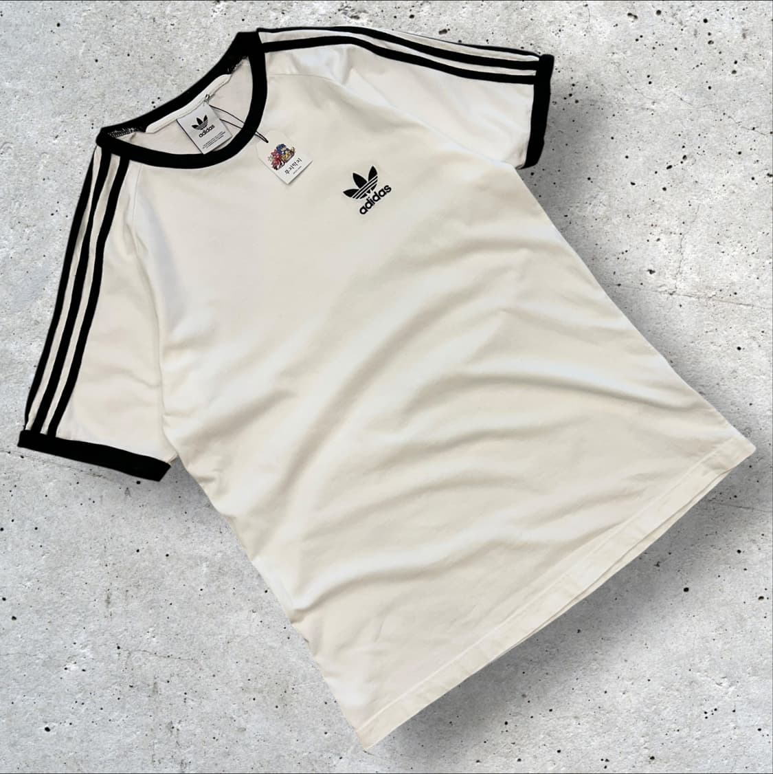 [2XL] 아디다스 사이드라인 반팔 티셔츠 검흰 A515 상품이미지1
