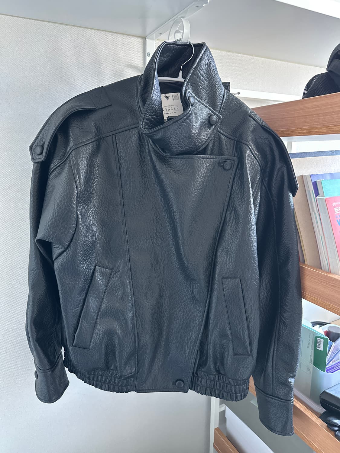 자라 생로랑맛 레더자켓 상품이미지1