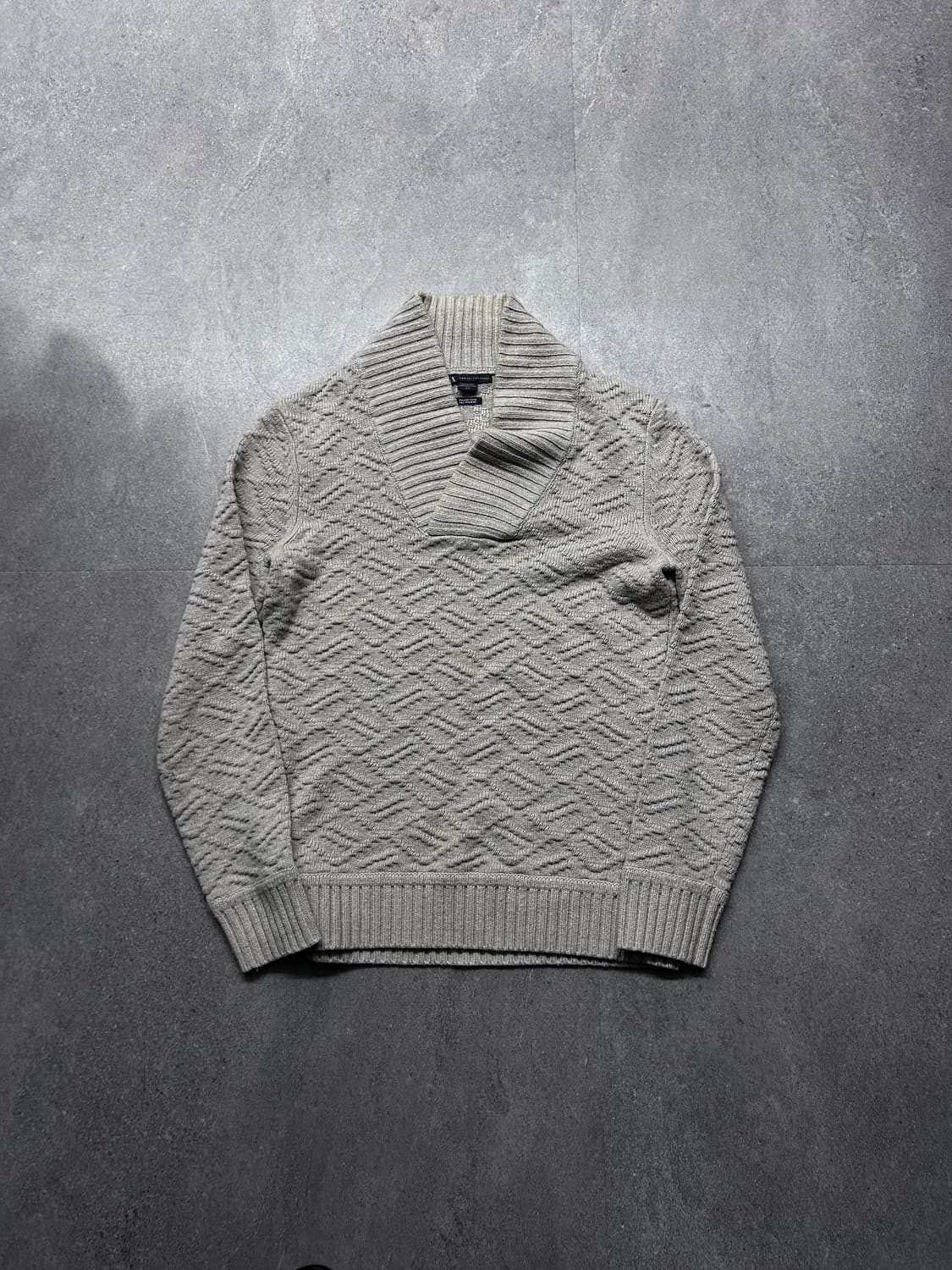 아르마니 숄 카라 울 블랜드 니트 상품이미지4