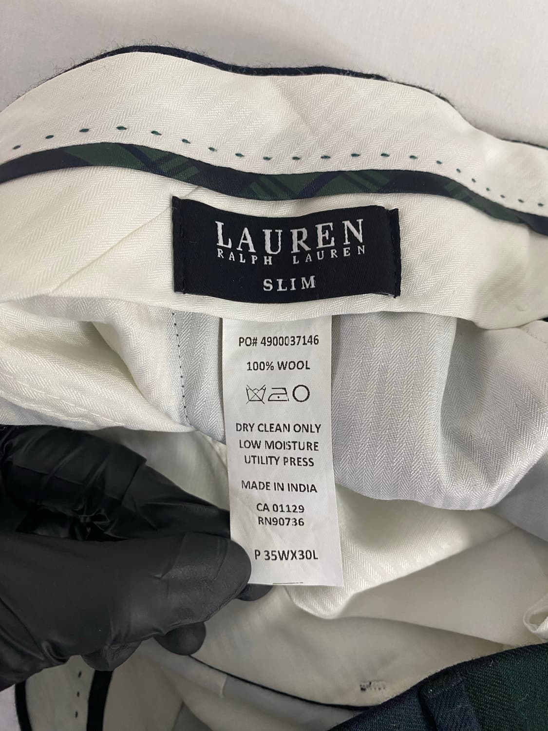 폴로 랄프로렌 타탄 체크 울 팬츠 트라우저 35/30 <494> 상품이미지3