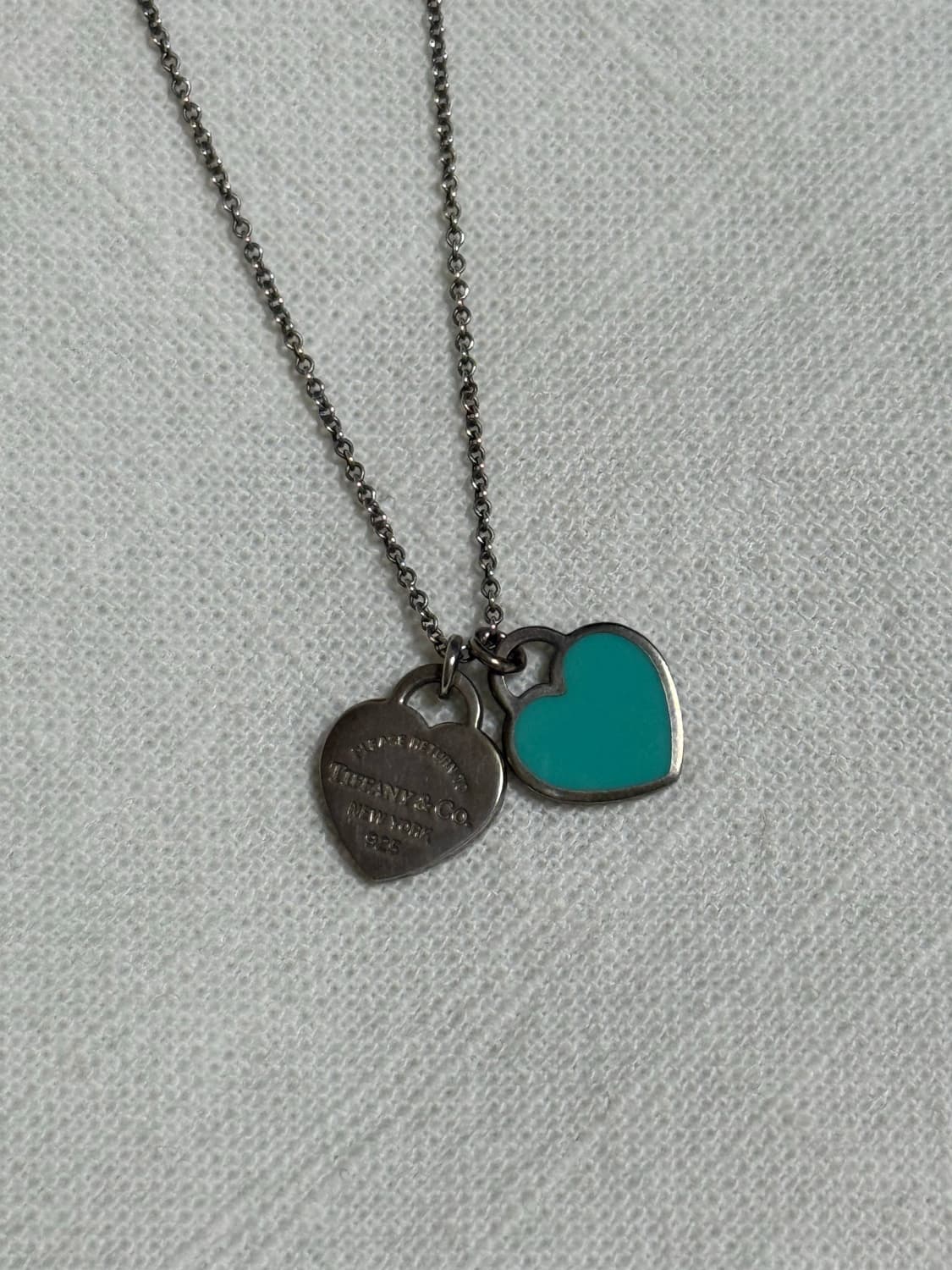 티파니앤코 목걸이 리턴투 민트 더블하트 목걸이 상품이미지2