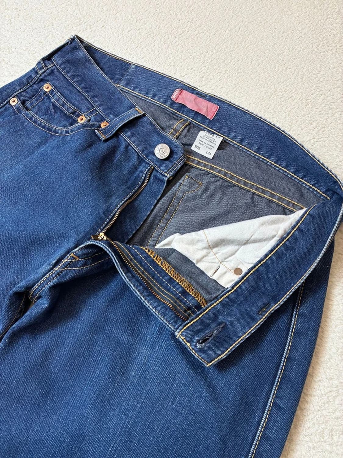 리바이스 00s 타입1 리얼 루즈 데님 팬츠 PN6790 상품이미지3