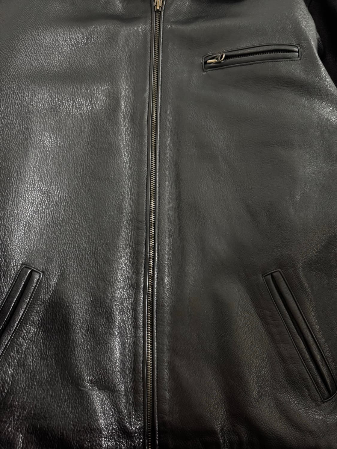 카우하이드 소가죽 하프코트 가죽 자켓 상품이미지2