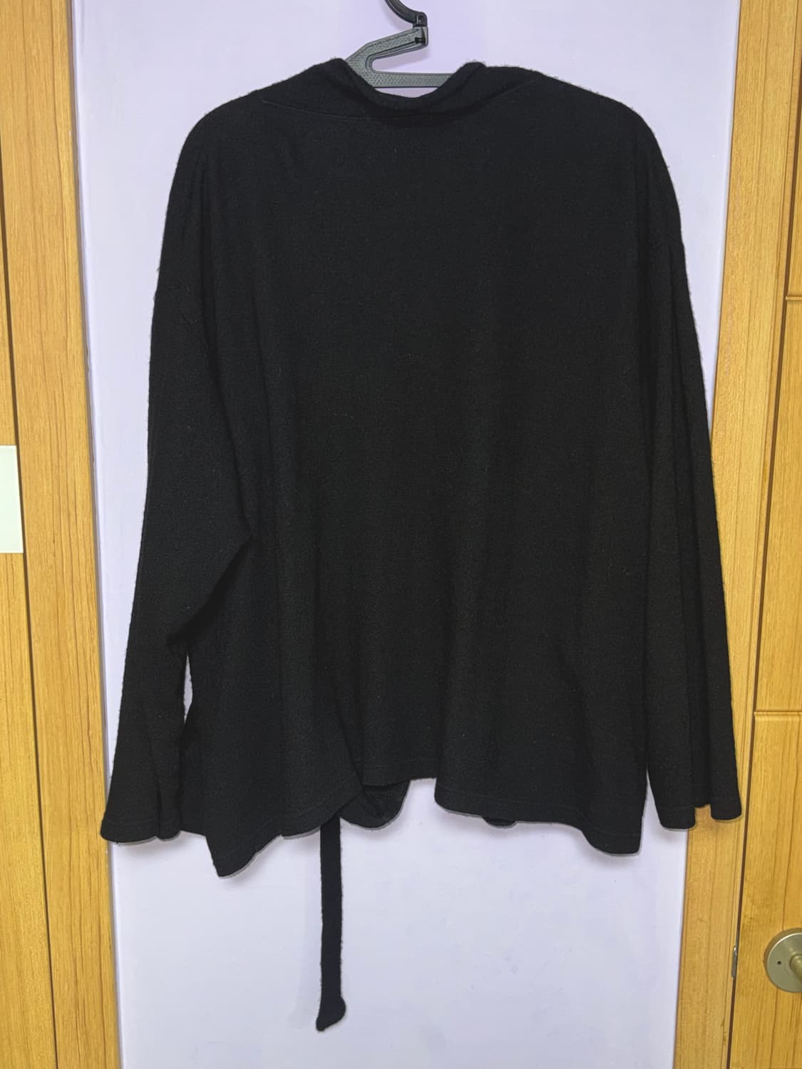 요지 야마모토 스카프 니트 블랙 상품이미지3