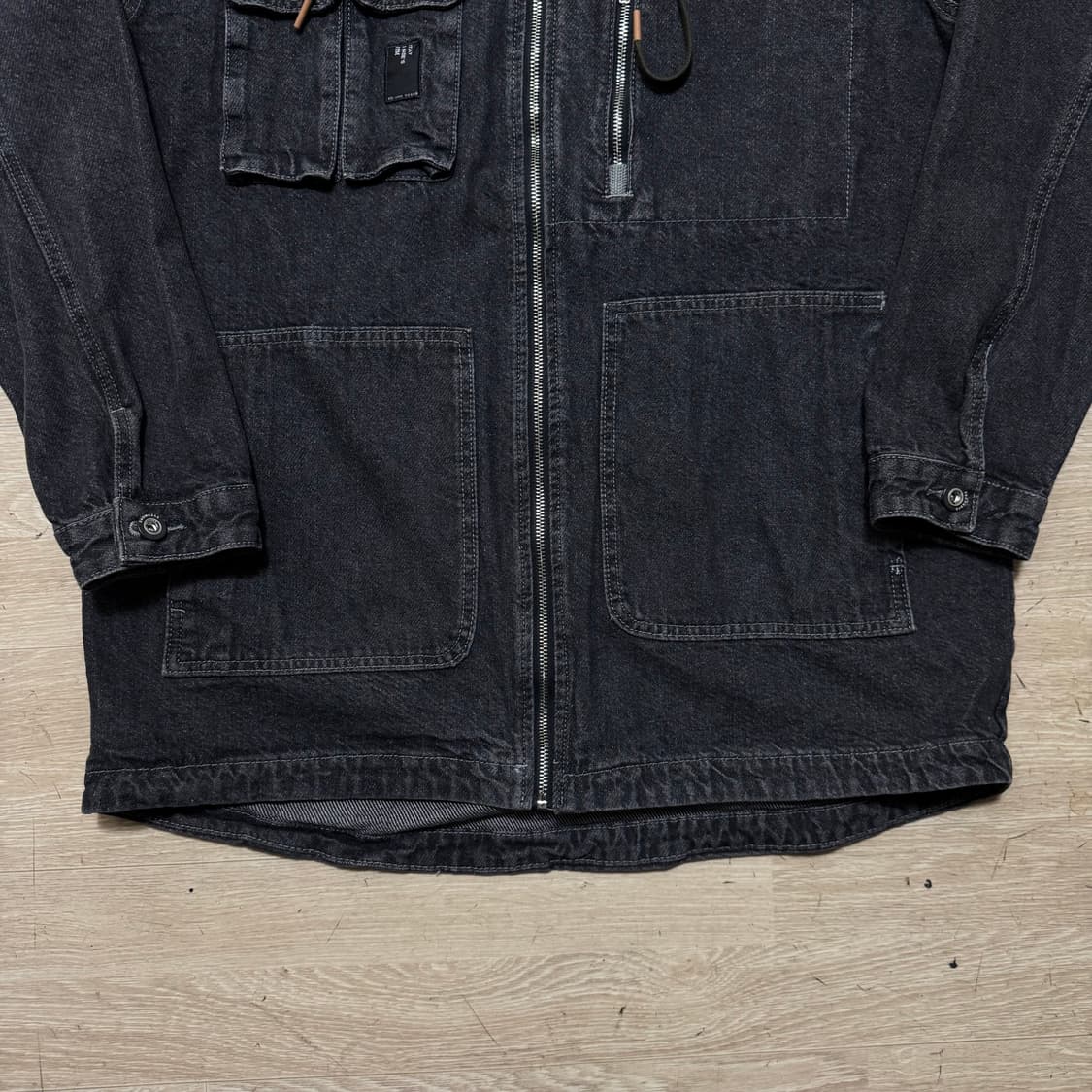 하드디자이너 여상 데님 자켓 상품이미지3