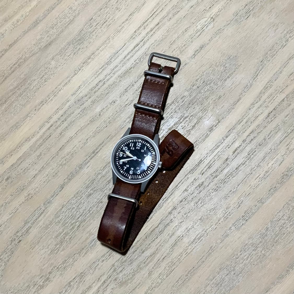 RRL 더블알엘 가죽 나토 스트랩 상품이미지1