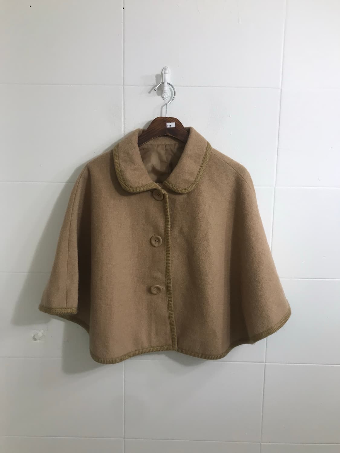 베이지 케이프 코트 니트 모리걸 겨울 코디세트 상품이미지4