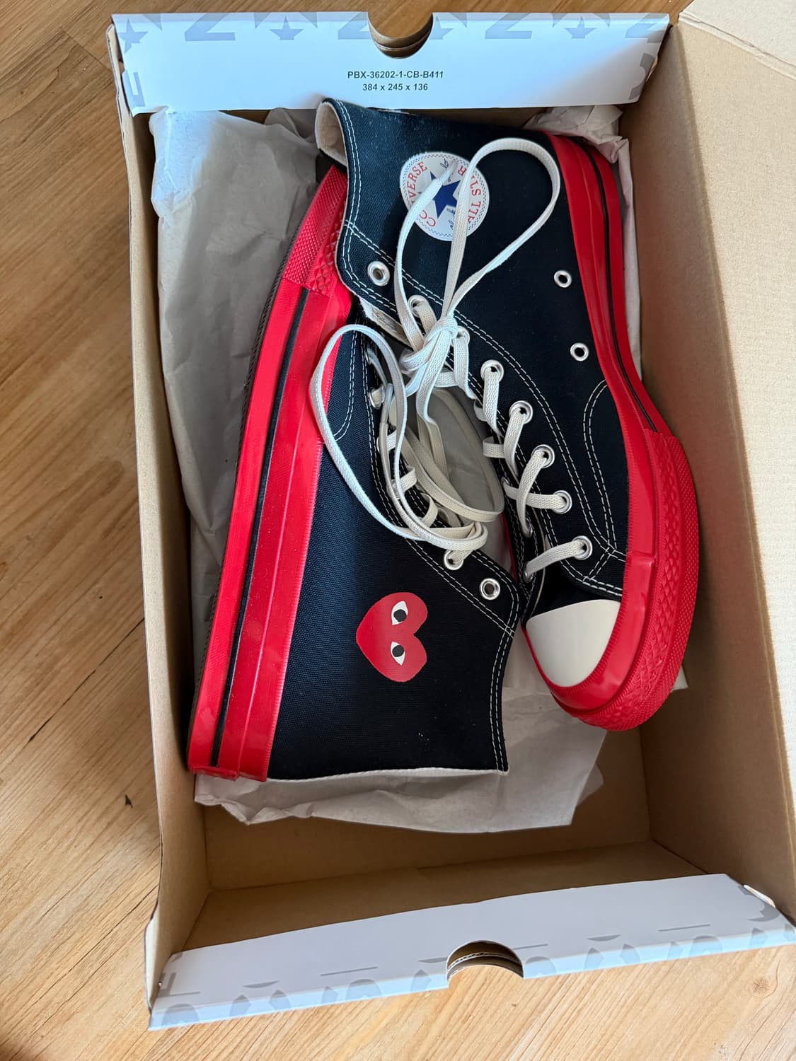 컨버스 꼼데가르송 플레이 하이탑 상품이미지5