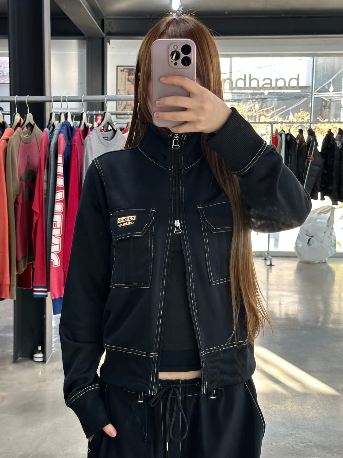 아디다스 삼선 스티치 투웨이 하이넥져지 상품이미지1