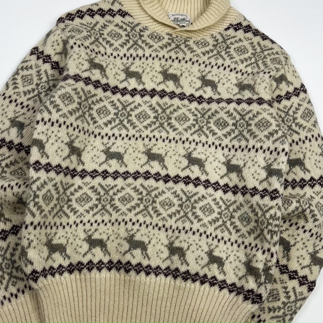 VTG 빈티지 재팬 노르딕 아이보리 니트 (M 여성추천) 상품이미지3