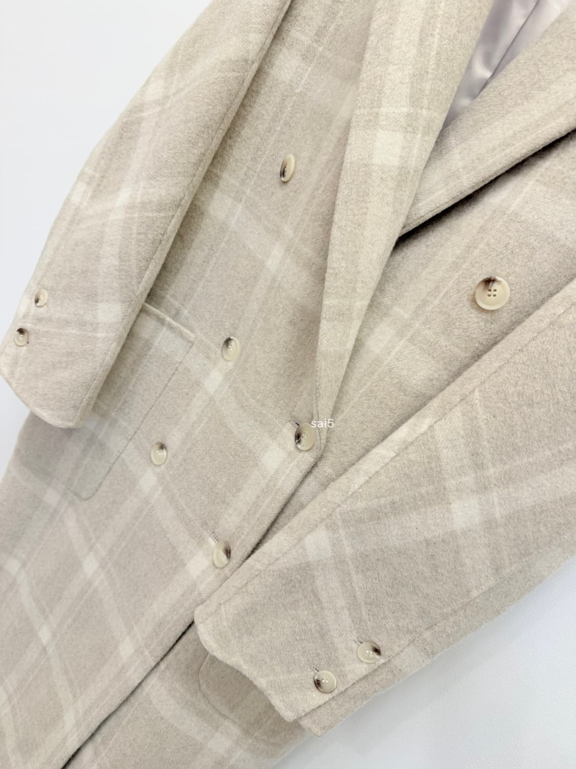 링서울 wool100% 핸드메이드코트 상품이미지5