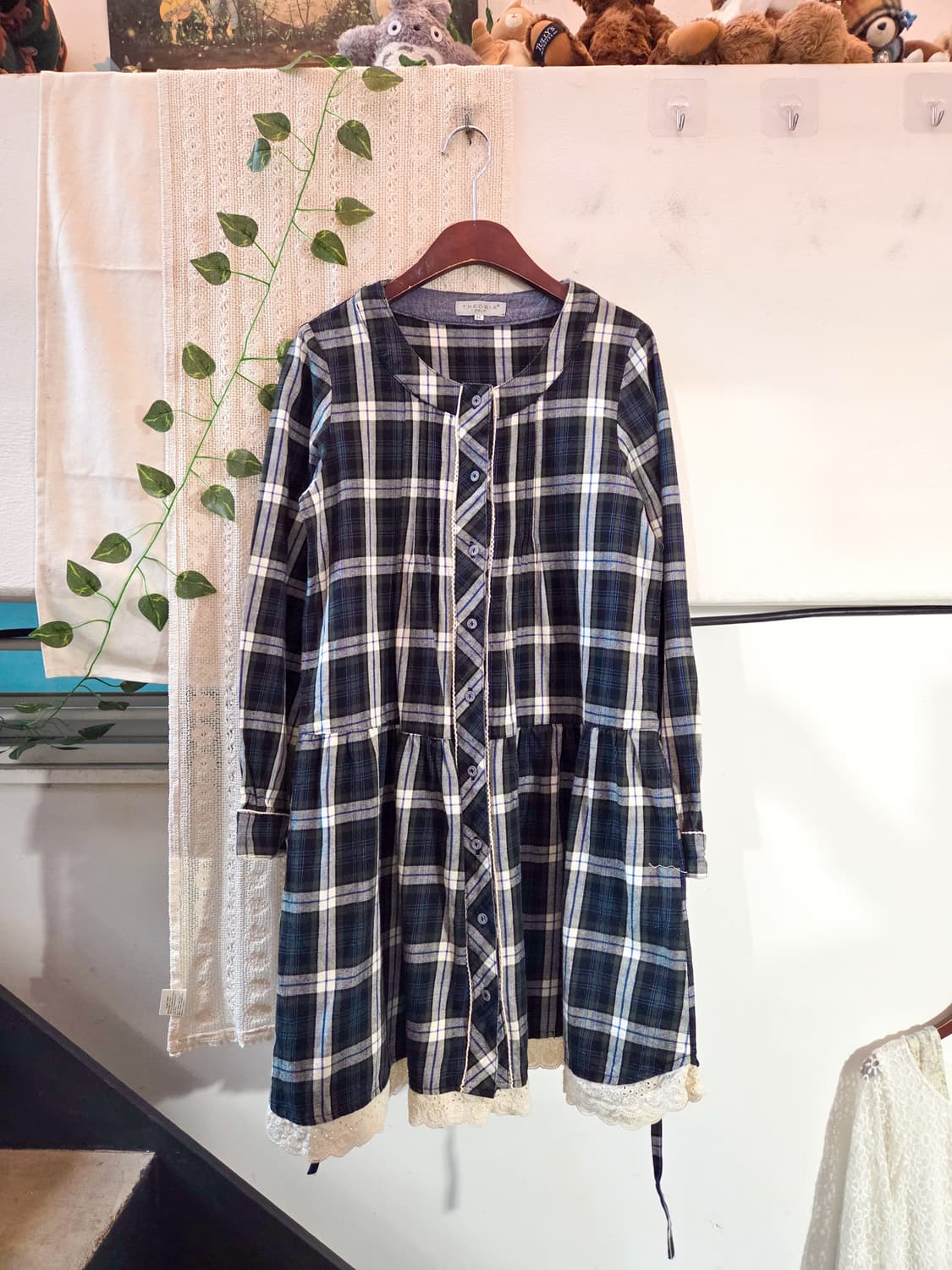 체크 모리 원피스 상품이미지1