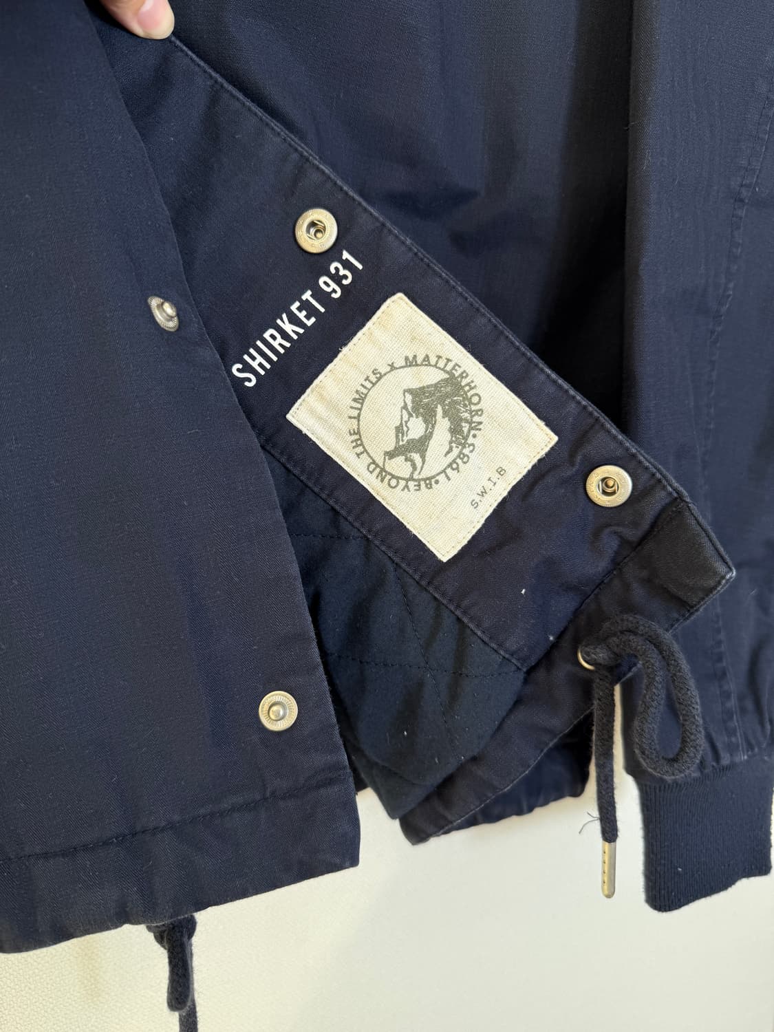 스위브 빈티지 네이비 워크자켓 상품이미지5