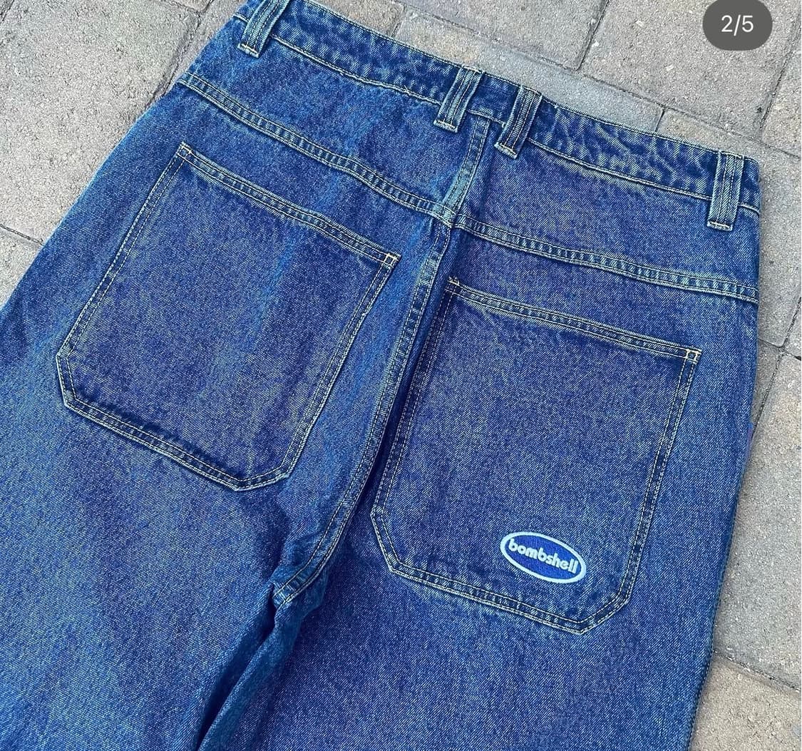 bombshell 데님 반바지 쇼츠 jorts 다크 워시 32 상품이미지6