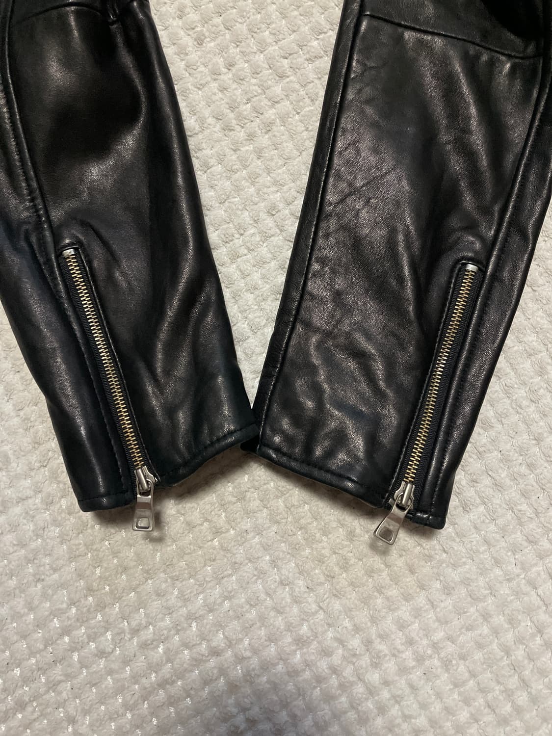 웨스턴 무드 이태리 램스킨 양가죽 클래식 레더 자켓 상품이미지5