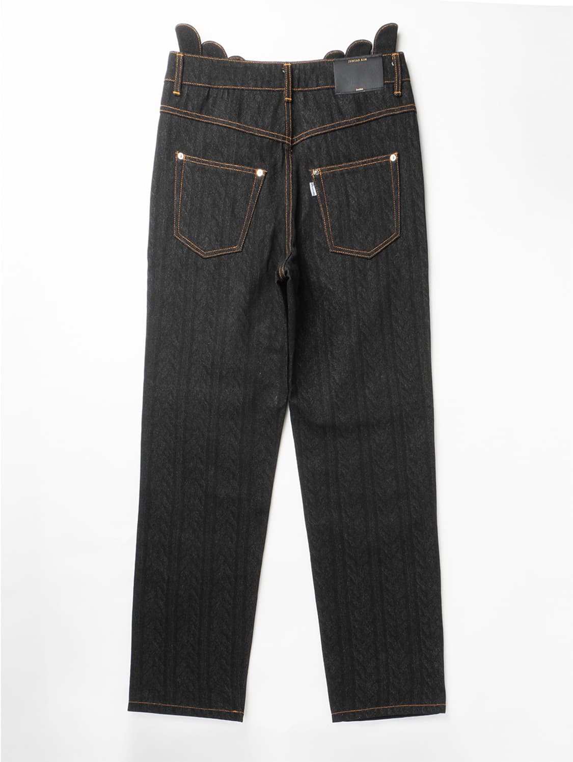 AW23/LASER-WASHED GATHERED CORSET DENIM 상품이미지4