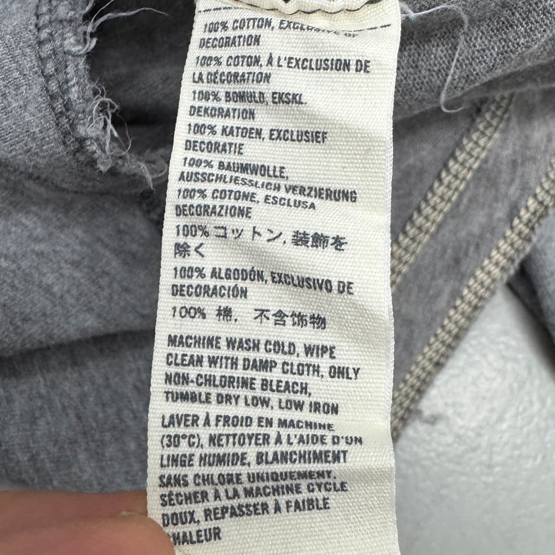 아베크롬비 Y2K 아치로고 롱슬리브 그레이 상품이미지5